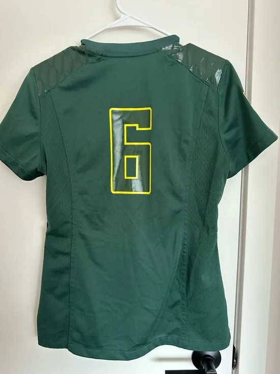 Nike Green Team Authentic Jersey with Gray Trim - Picture 3 of 3